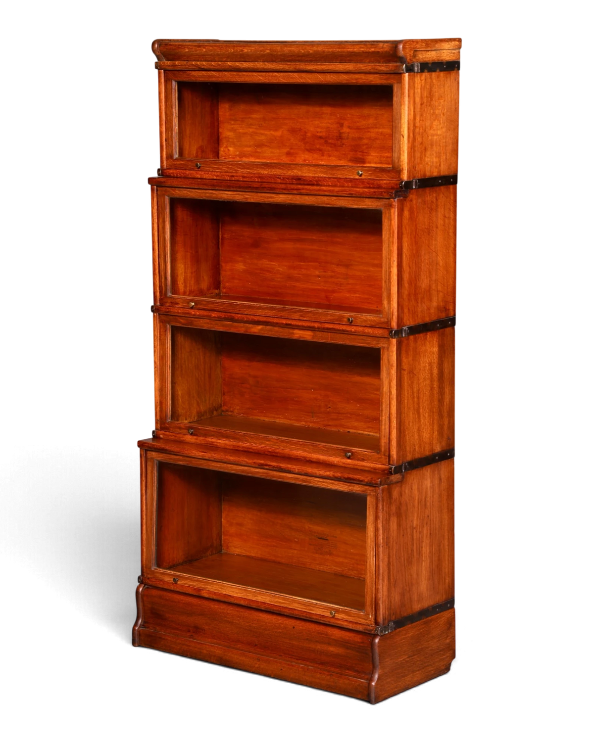 Prachtige originele Globe Wernicke boekenkast met 5 modules, vitrinemodules, Engelse bibliotheek, massief hout
