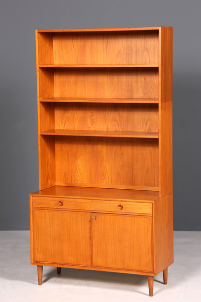 Traumhaftes Mid Century Regal Teak Holz Schrank Danish Design Retro Kommode Vintage Bücherregal 60er Jahre 2 von 2