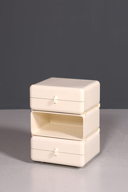 Rare Mid-Century Chest of Drawers, Space Age Modular Nightstand Design, French Vintage Chest of Drawers, 1 of 5