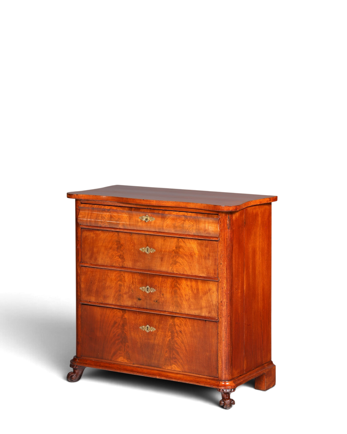 Stilvolle Louis Philippe Kommode Nussbaum Biedermeier Schubladenkommode um 1890