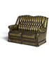 Wunderschönes Original Chesterfield 2er Sofa Englisch Leder 2- Sitzer Couch