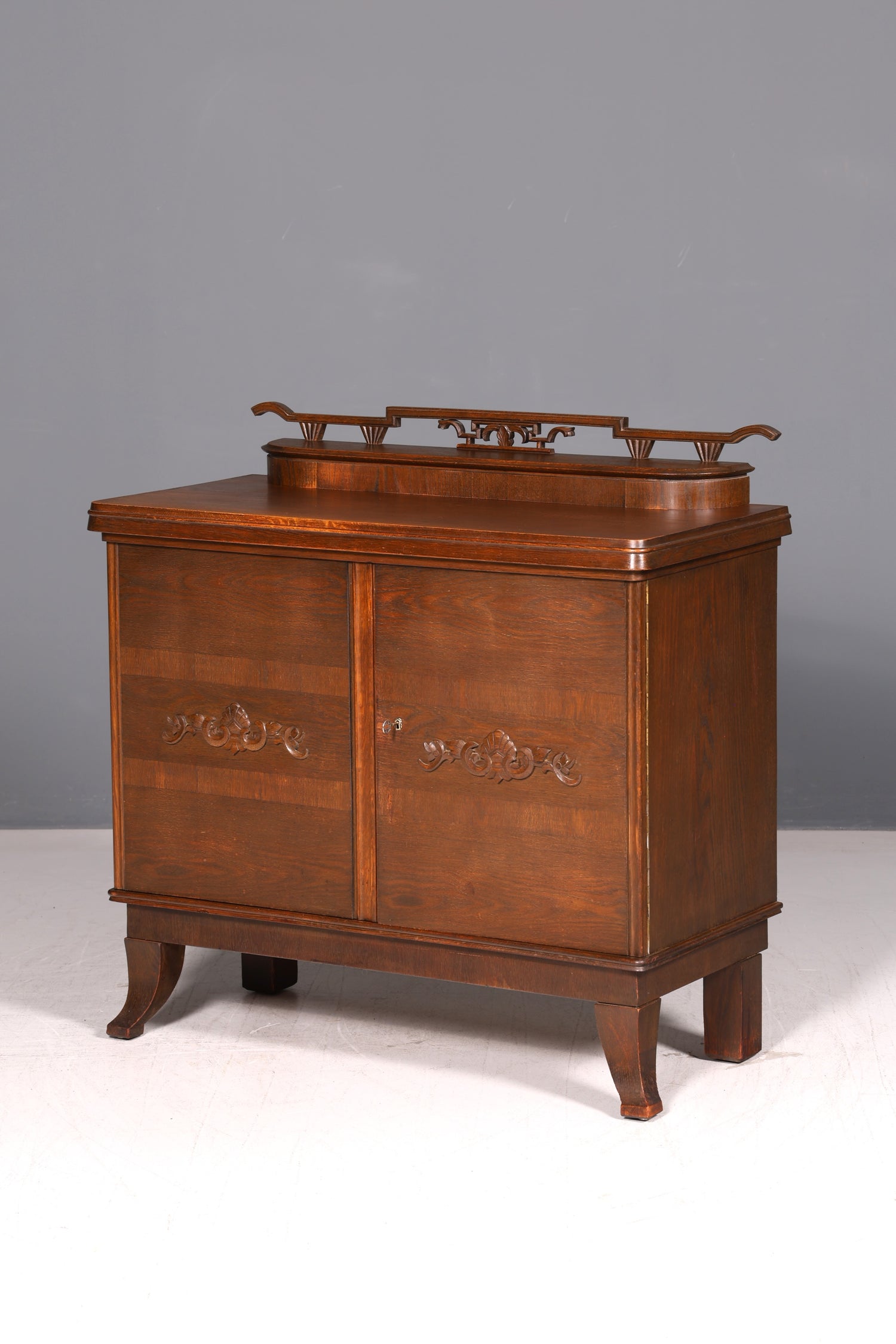 Traumhafter Jugendstil Schrank Eiche Antik Sideboard Buffet Anrichte Kommode