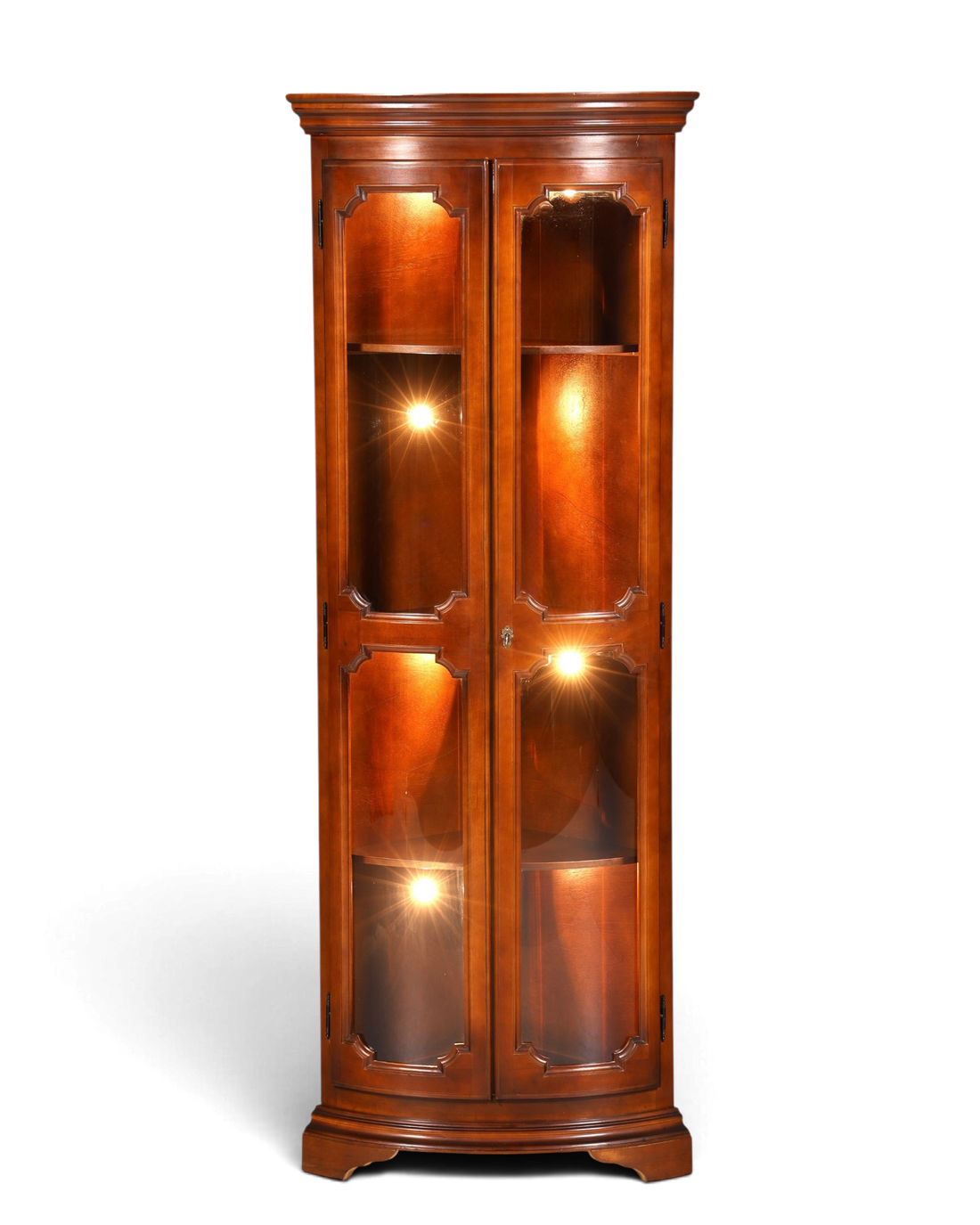 Traumhafte Selva Eckvitrine Antik Stil Vitrine Schrank Geschirrschrank Regal Eckregal