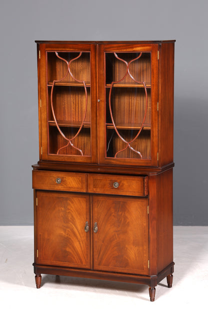 F968 Finish cm Wunderschöne Englische Vitrine Bibliothek Bücherschrank UK Buffet Schrank 60s Jahre