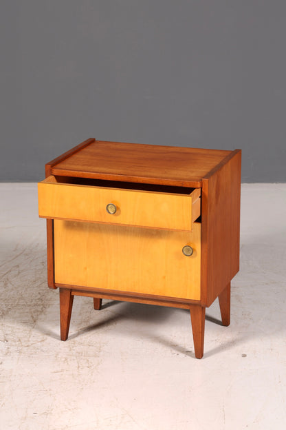 Wunderschöner Mid Century Nachttisch Vintage Danish Design Kommode Beistelltisch Nachtschrank Retro echt Holz 2 von 2