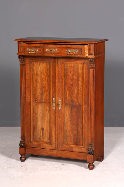 G124 Finish Traumhaftes Gründerzeit Vertiko Jugendstil Schrank Antik Highboard Kommode
