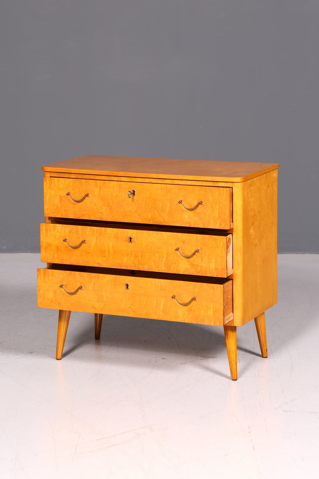 Prachtige mid-century ladekast vintage hal ladekast ladenkast retro jaren 60 hout