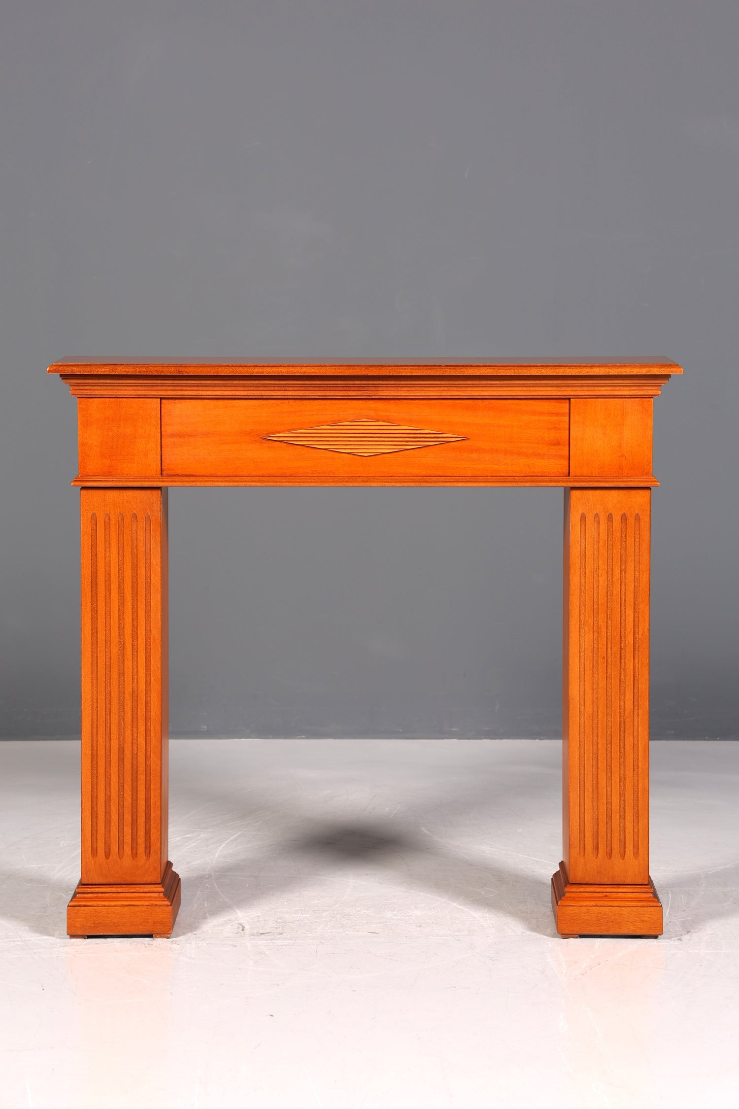 Wunderschöner Englischer Konsolentisch echt Holz Wandtisch Ablagetisch Flurtisch mit Schublade und seitlichen Staufächern UK