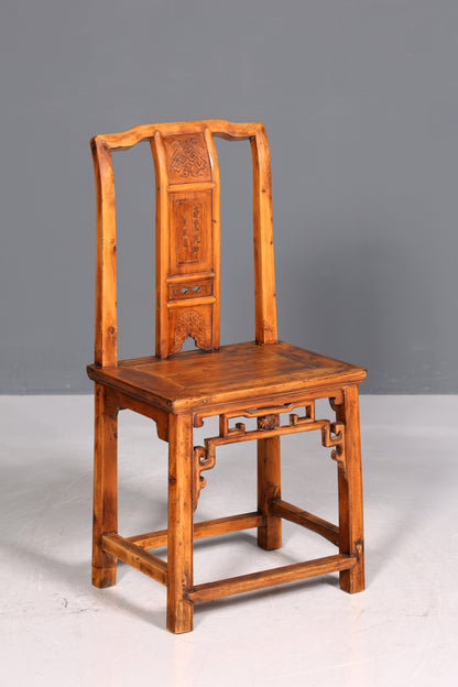 Beautiful Chinese chair, Ming style, Qing Dynasty wooden chair, Asian antique secretary chair