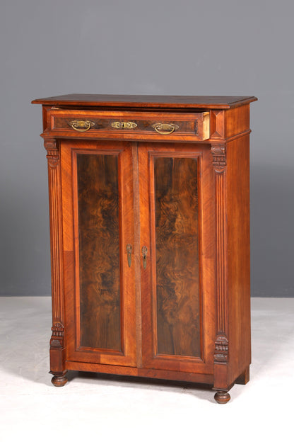 Traumhaftes Gründerzeit Vertiko Jugendstil Schrank Antik Highboard Kommode