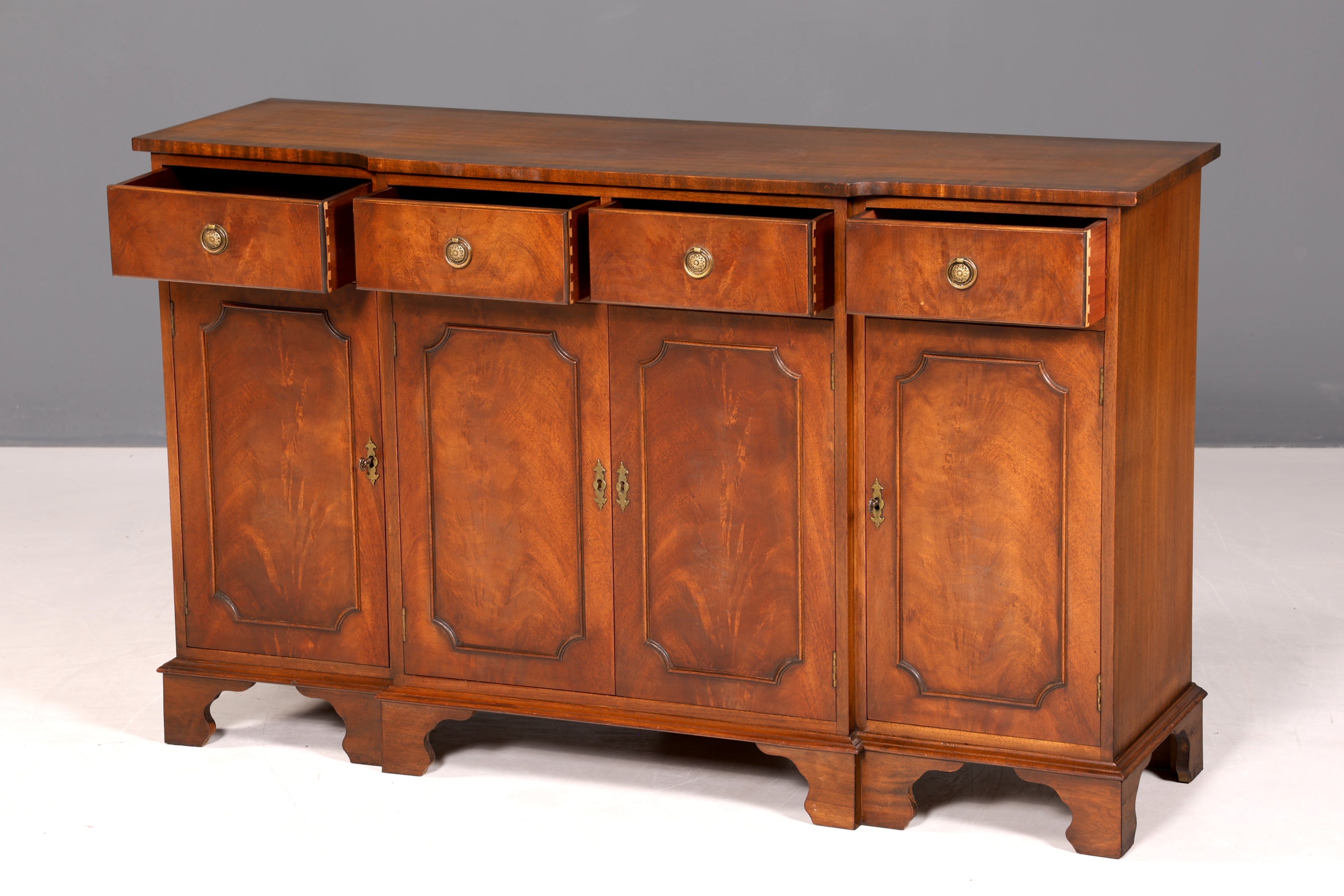 G309 Finish cm Wunderschönes Englisches Sideboard Mahagoni Schrank Antik 60s Buffetschrank Kommode (Kopie)