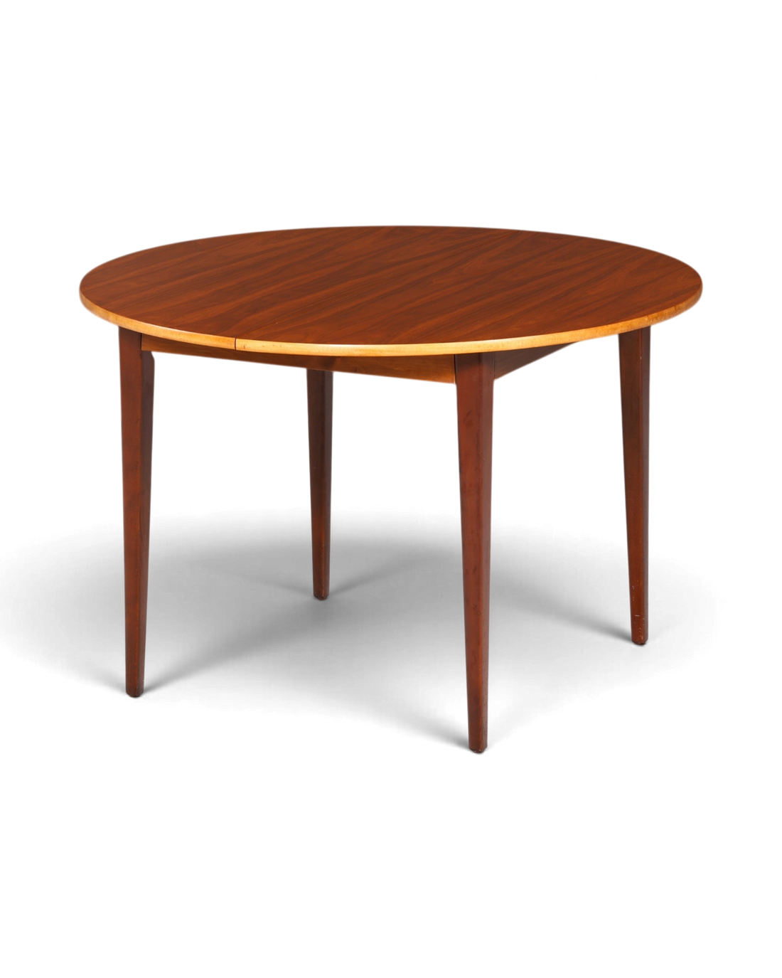 Hauptstadt Möblerei yuvarlak ahşap Mid Century vintage yemek masası, 60&