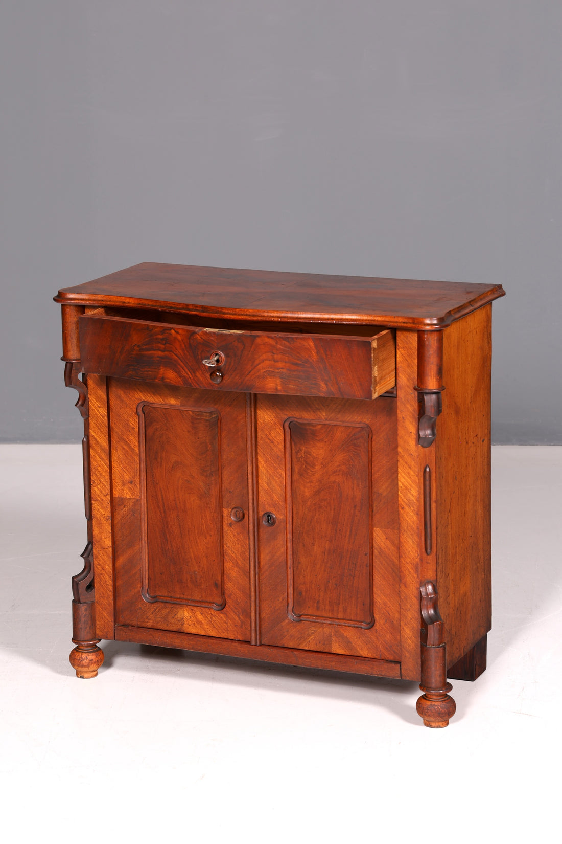 Wunderschöner Louis Philippe Schrank Gründerzeit Kommode Antik um 1880