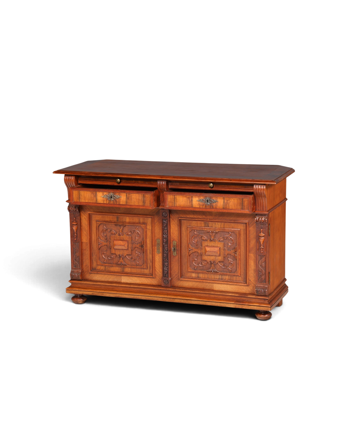 Wunderschöner Gründerzeit Sideboard Antik Nussbaum Schrank Kommode um 1890