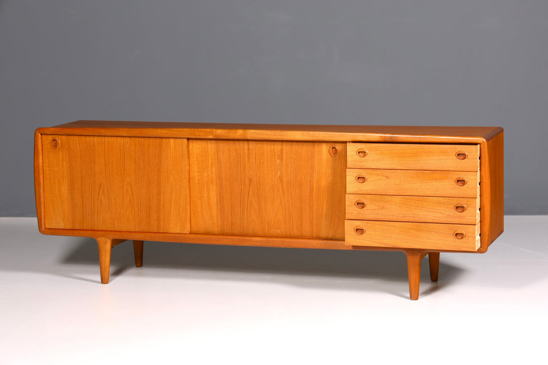 Beeindruckendes Original H.P. Hansen XXL Sideboard Teak Holz TV Kommode Vintage Schrank