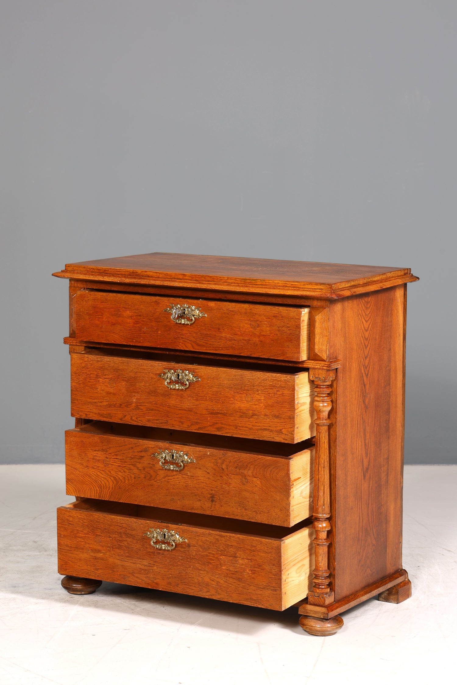 Wunderschöne Gründerzeit Kommode Louis Philippe echt Holz Eiche Schubladen Kommode Sideboard um 1880