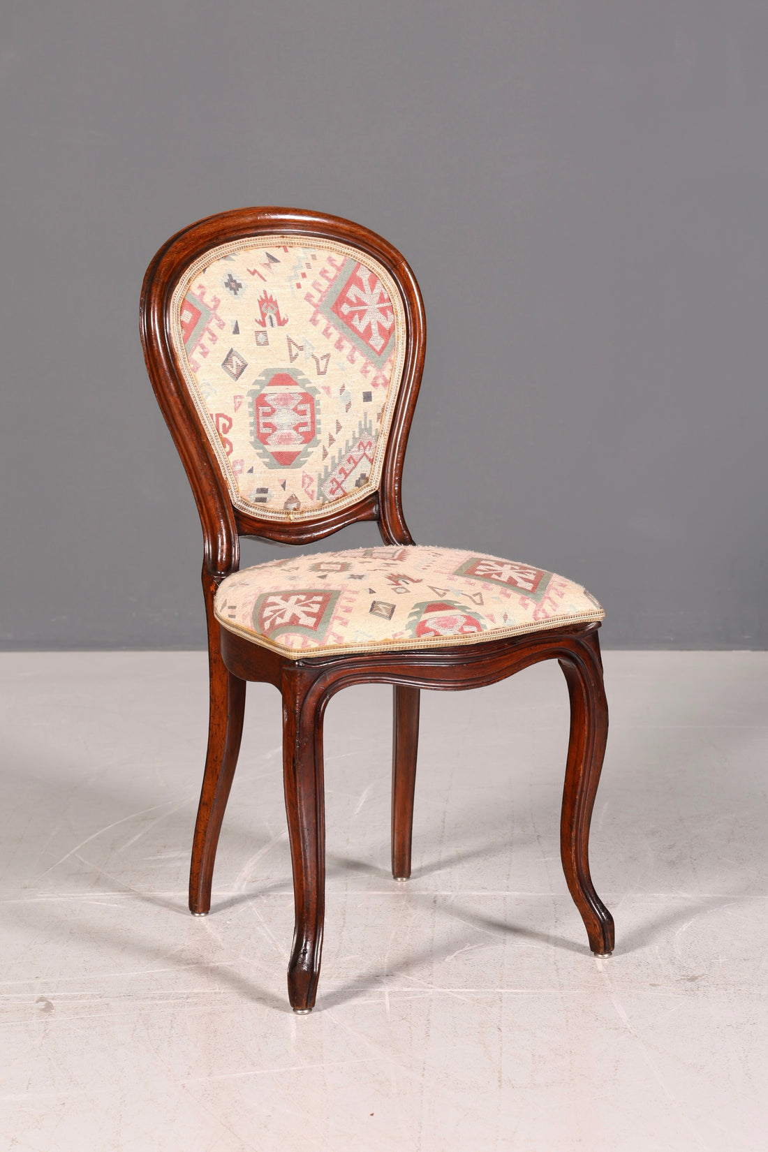 Dreamy Louis Philippe Chair Antique Secretary Chair Biedermeier Real Wood Dining Chair Upholstered Chair Vintage