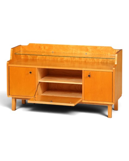 F966 Finish cm Wunderschönes Mid Century Kommode Vintage TV Sideboard 60s Schrank Flurkommode Klappschrank