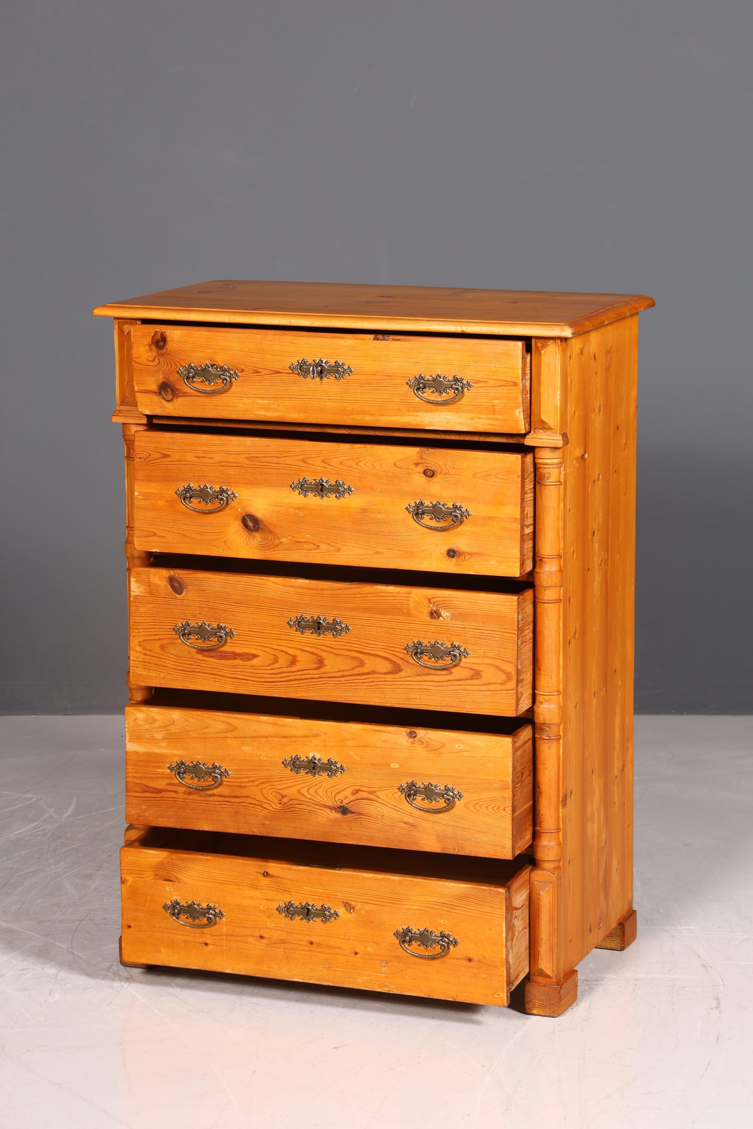 Wunderschöne Gründerzeit Kommode Louis Philippe Vertiko Weichholz Kommode um 1880 Landhaus Stil Kommode