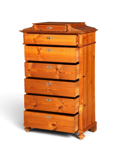 Wunderschöne Gründerzeit Kommode Antik Weichholz Jugendstil Vertiko Chiffoniere Schubladenkommode