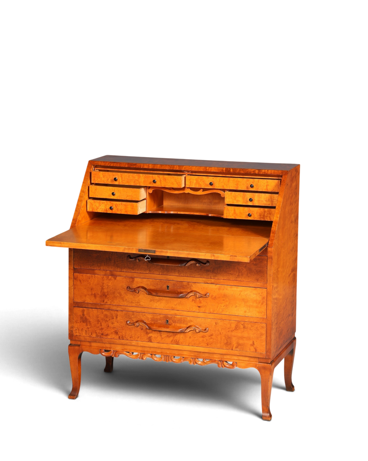 Wunderschöner Sekretär um 1930 Büro Kommode Kirschholz Sekretär Schreibtisch Kommode