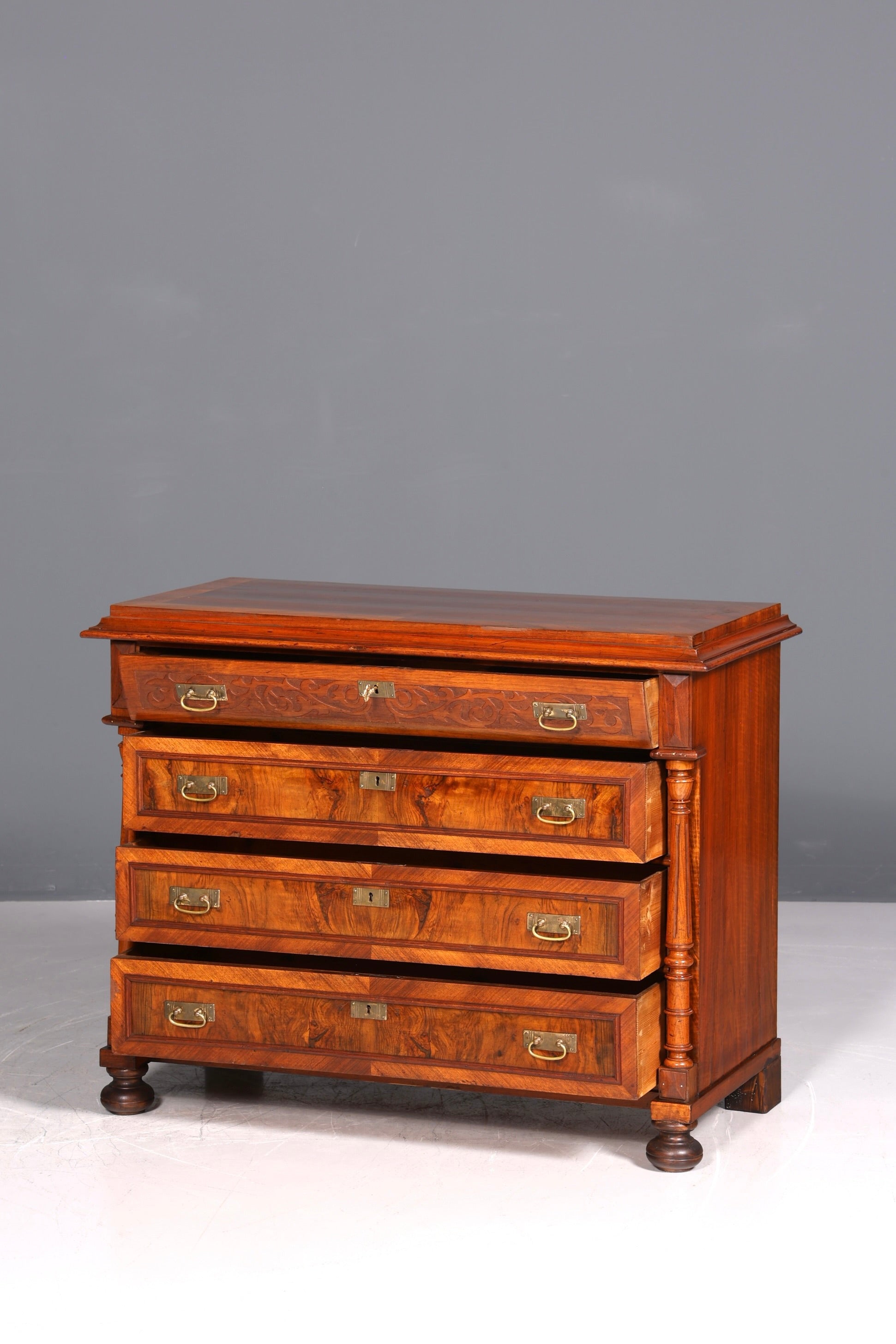 Dreamlike Gründerzeit chest of drawers, Art Nouveau antique sideboard, chest of drawers, linen chest