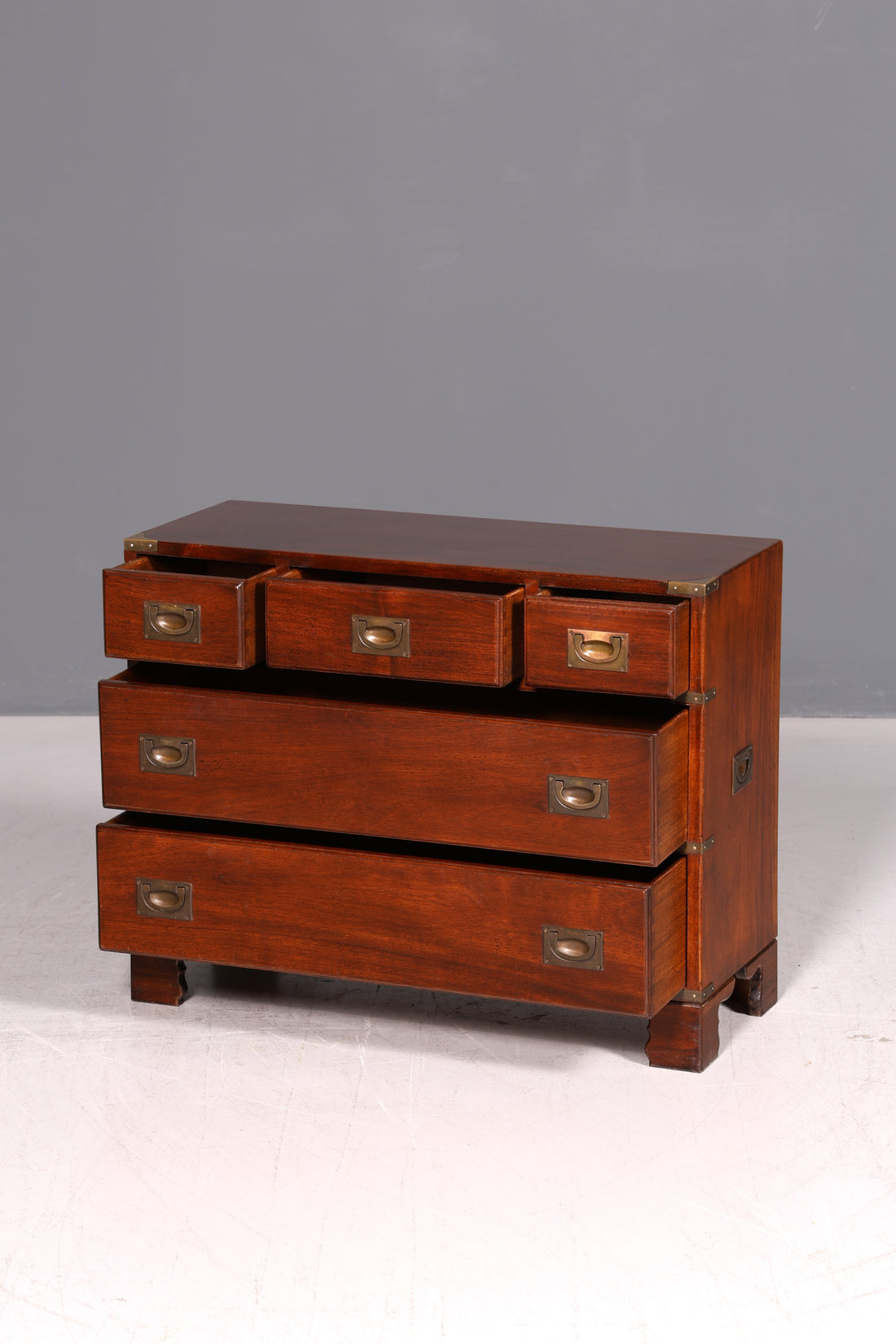Dreamlike Maritime Dresser English Military Chest Ship Dresser Antique Cabinet Sideboard Linen Cabinet Colonial Style