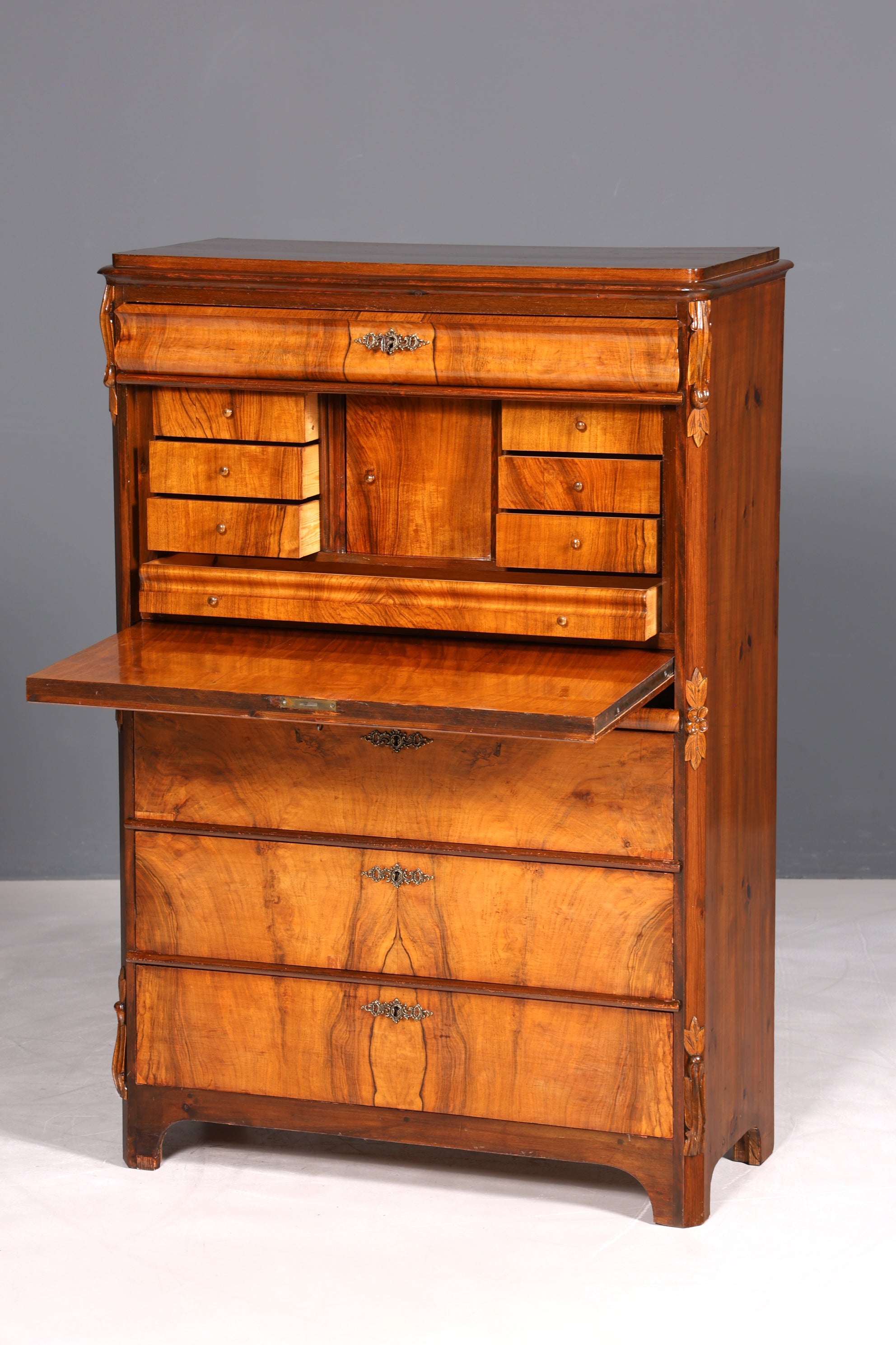 Traumhafter Louis Philippe Sekretär um 1880 Gründerzeit Antik Schrank Chiffoniere