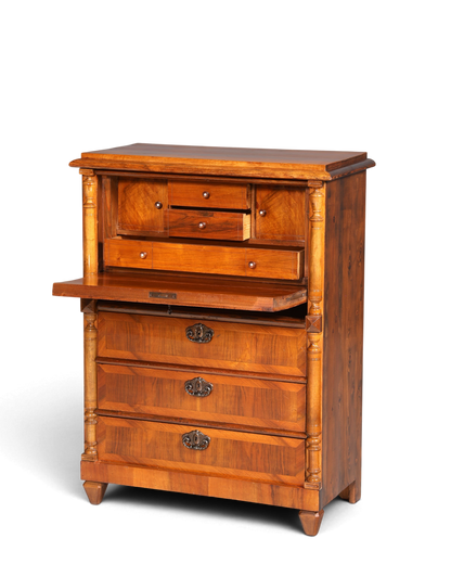 Stilvoller Gründerzeit Sekretär Vertiko Highboard Louis Philippe Kommode Sekretär Schrank um 1880