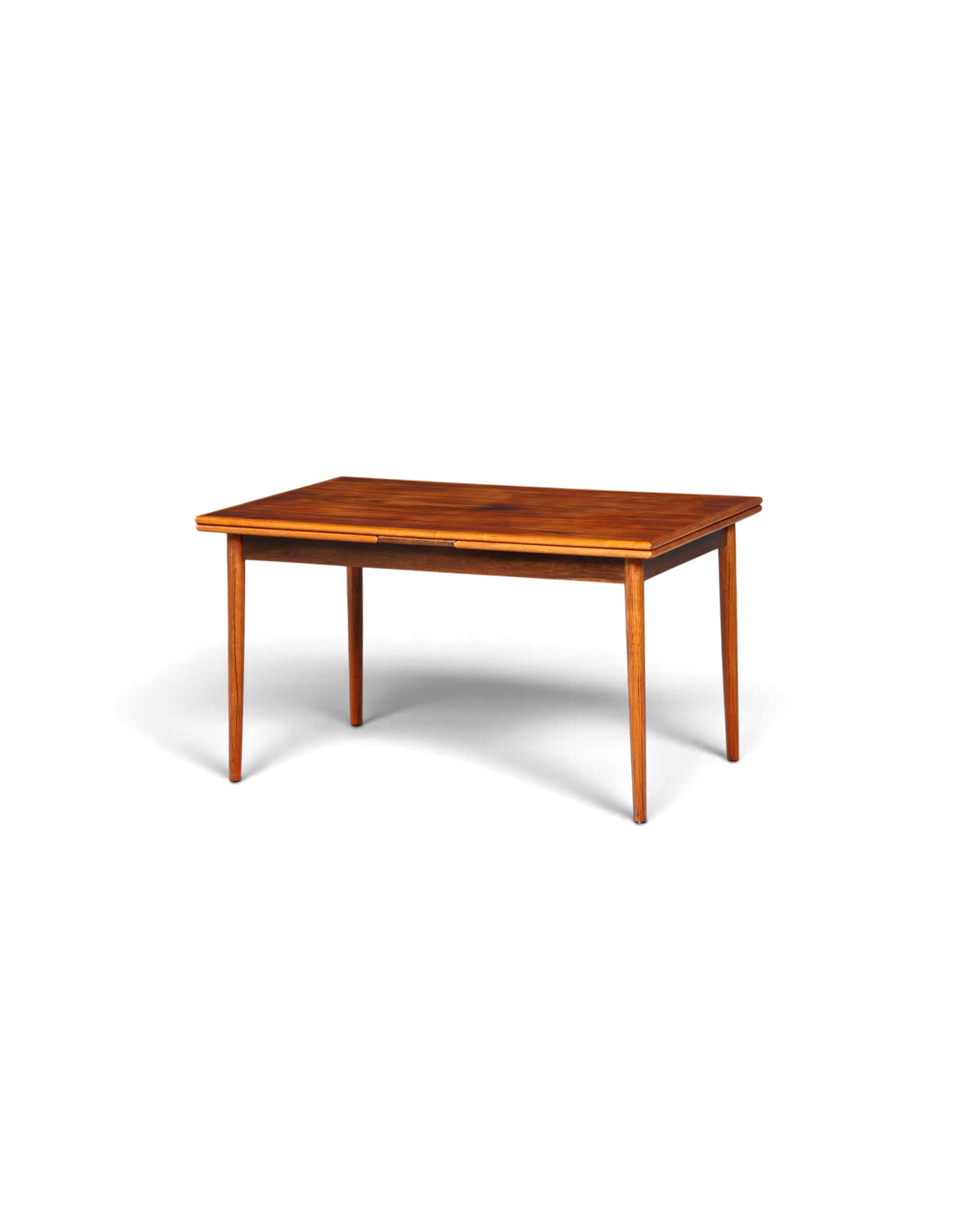 Hauptstadt Möblerei Mid Century Esstisch aus Echtholz im dänischen Design mit praktischer Ausziehfunktion