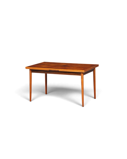 Hauptstadt Möblerei Mid Century Esstisch aus Echtholz im dänischen Design mit praktischer Ausziehfunktion