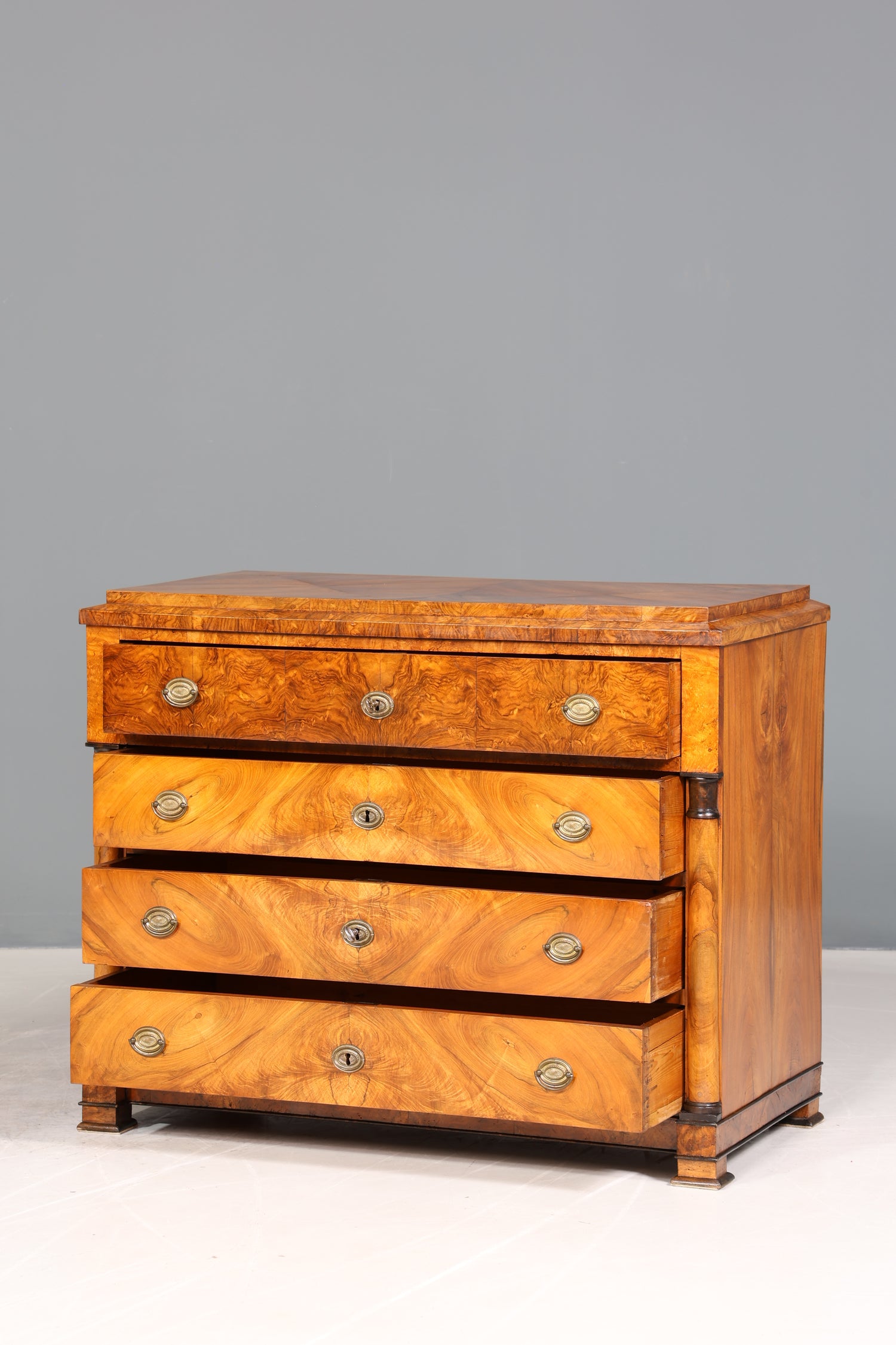 Beeindruckende Originale Biedermeier Kommode um 1860 Antik Sideboard Schubladenkommode