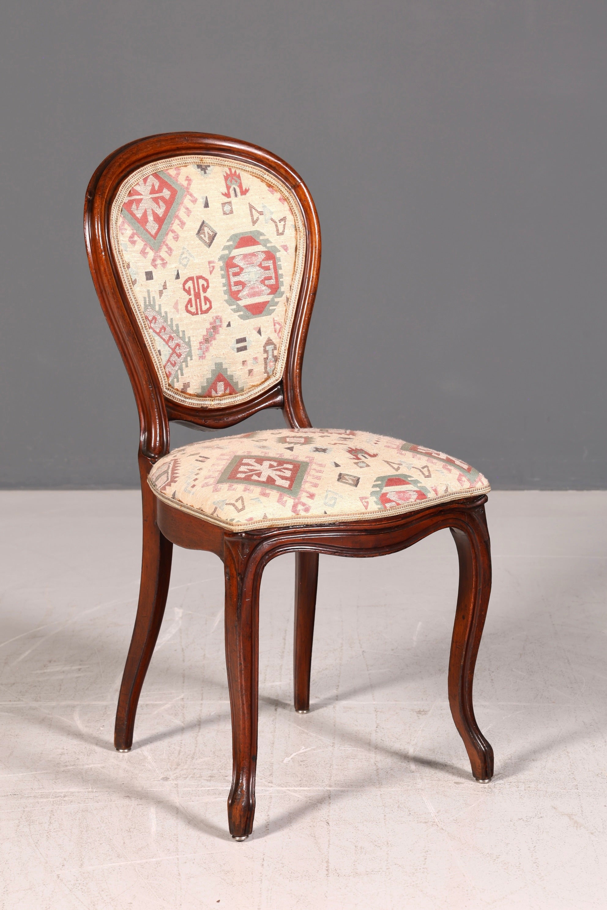 Traumhafter Louis Philippe Stuhl Antik Sekretär Stuhl Biedermeier Echt Holz Esszimmerstuhl Polsterstuhl Vintage