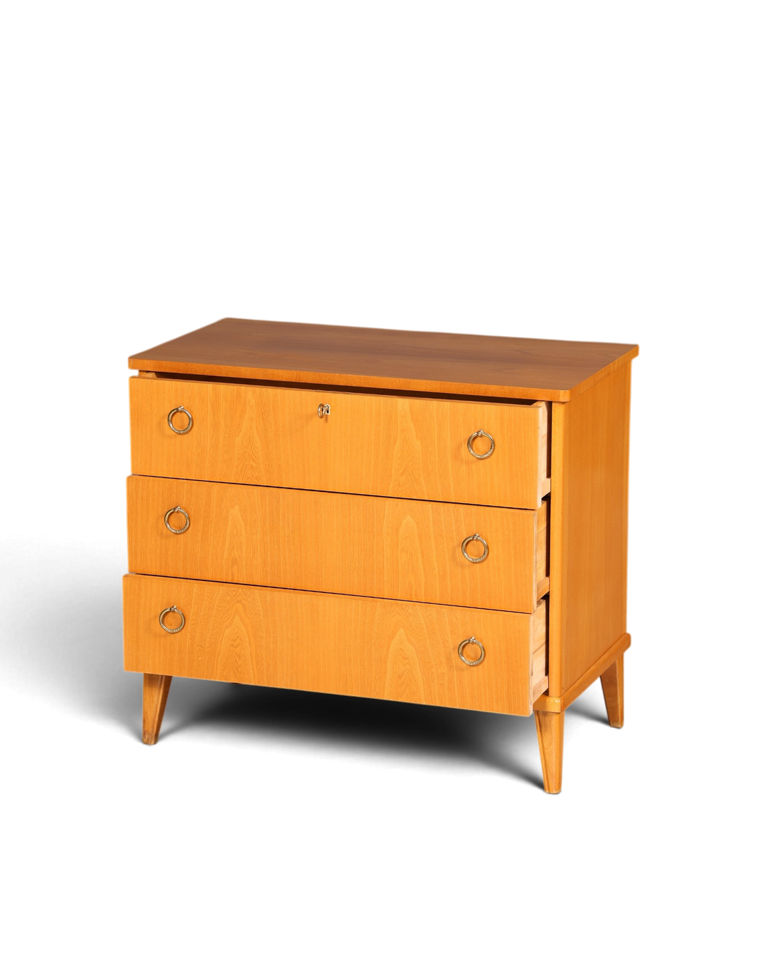 Schlichte Mid Century Kommode Vintage Flur Kommode 60s Schubladenkommode