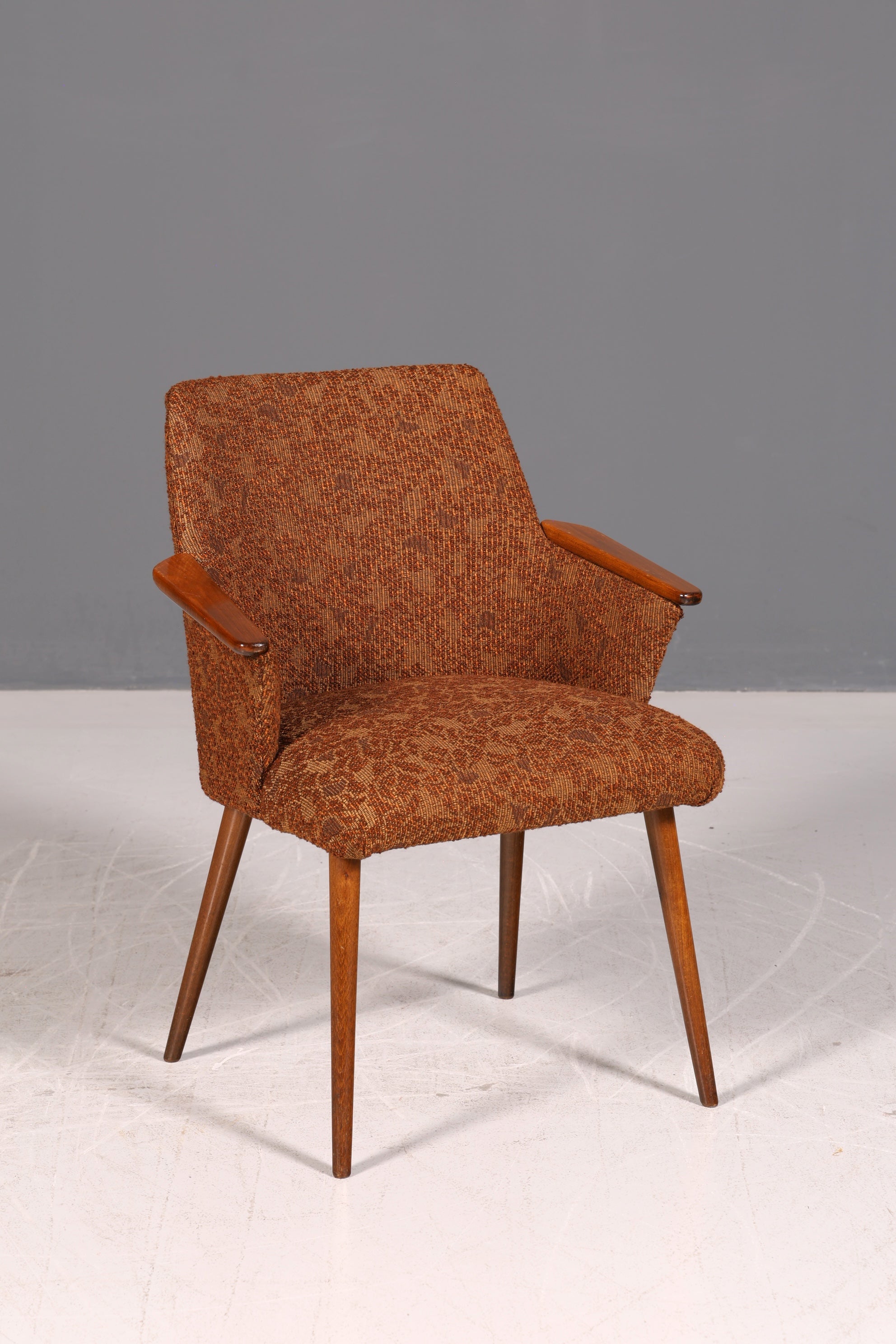 Wunderschöner Mid Century Stuhl Retro Armlehnstuhl Cocktailstuhl Küchenstuhl Sekretär Stuhl 2 von 4
