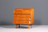 Wunderschöner Mid Century Rollladen Sekretär Danish Design Teak Holz Rollladen Kommode