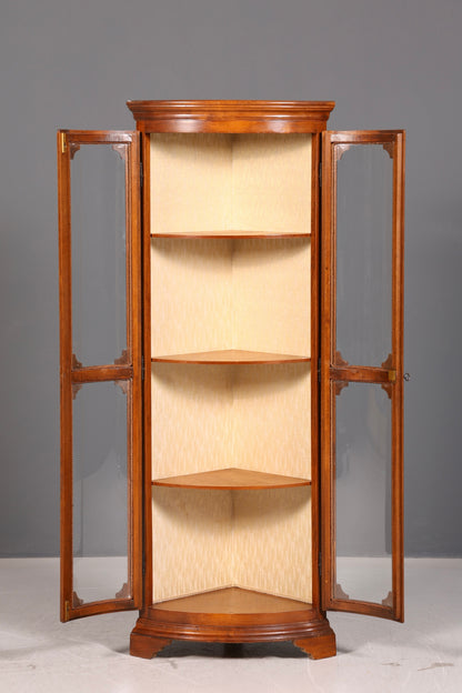 Wunderschöne Original Selva Eckvitrine Vitrine Schrank Geschirrschrank Glasvitrine Italienische Möbel