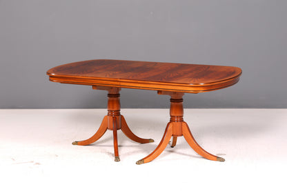 Wunderschöner Englischer Esstisch ausziehbar Eibe Tisch Esszimmertisch Küchentisch Oval Antik Vintage