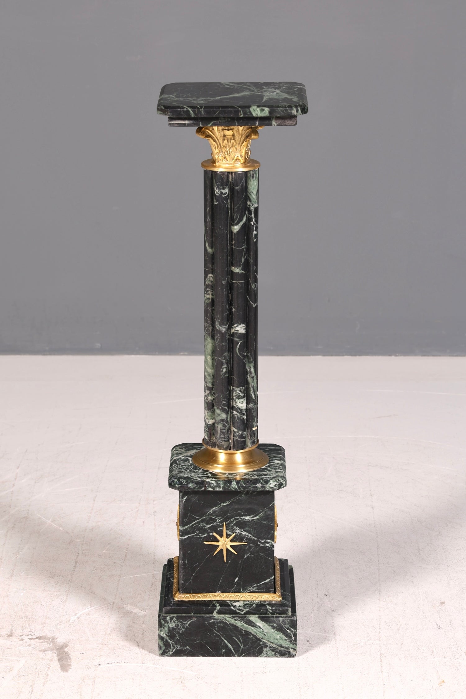 Edle Barock Stil Säule Louis XV Marmor Blumensäule Naturstein Sockel Ablage