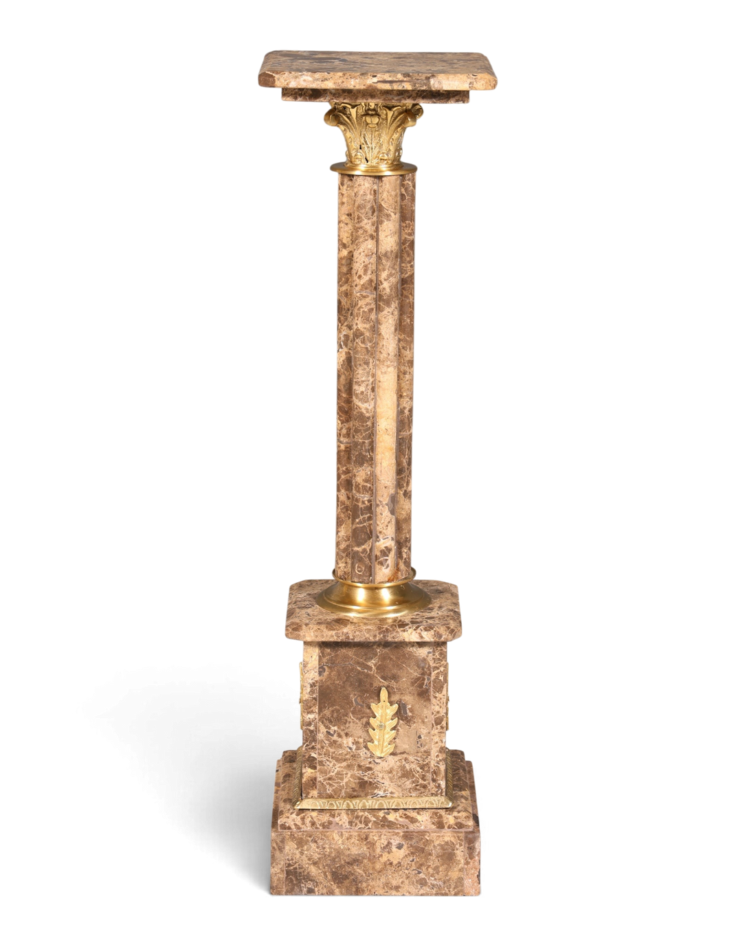 Wunderschöne Barock Stil Säule Louis XV Marmor Blumensäule Naturstein Sockel Ablage