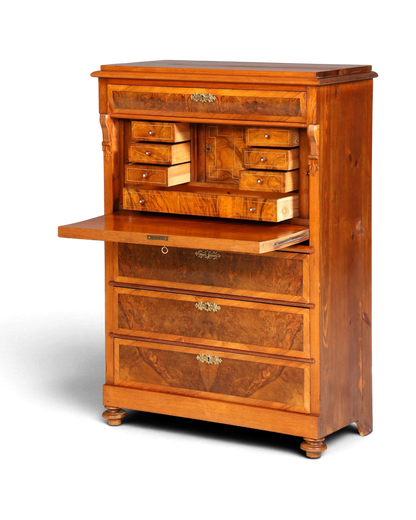 Stilvoller Gründerzeit Sekretär Vertiko Highboard Jugendstil Kommode Schrank um 1880