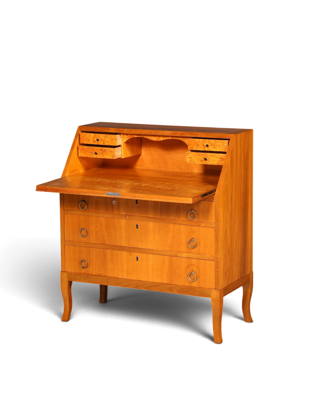 G677 Finish cm Schlichter Mid Century Sekretär Vintage Schreibmöbel echt Holz Kommode Office Secretary (Kopie)