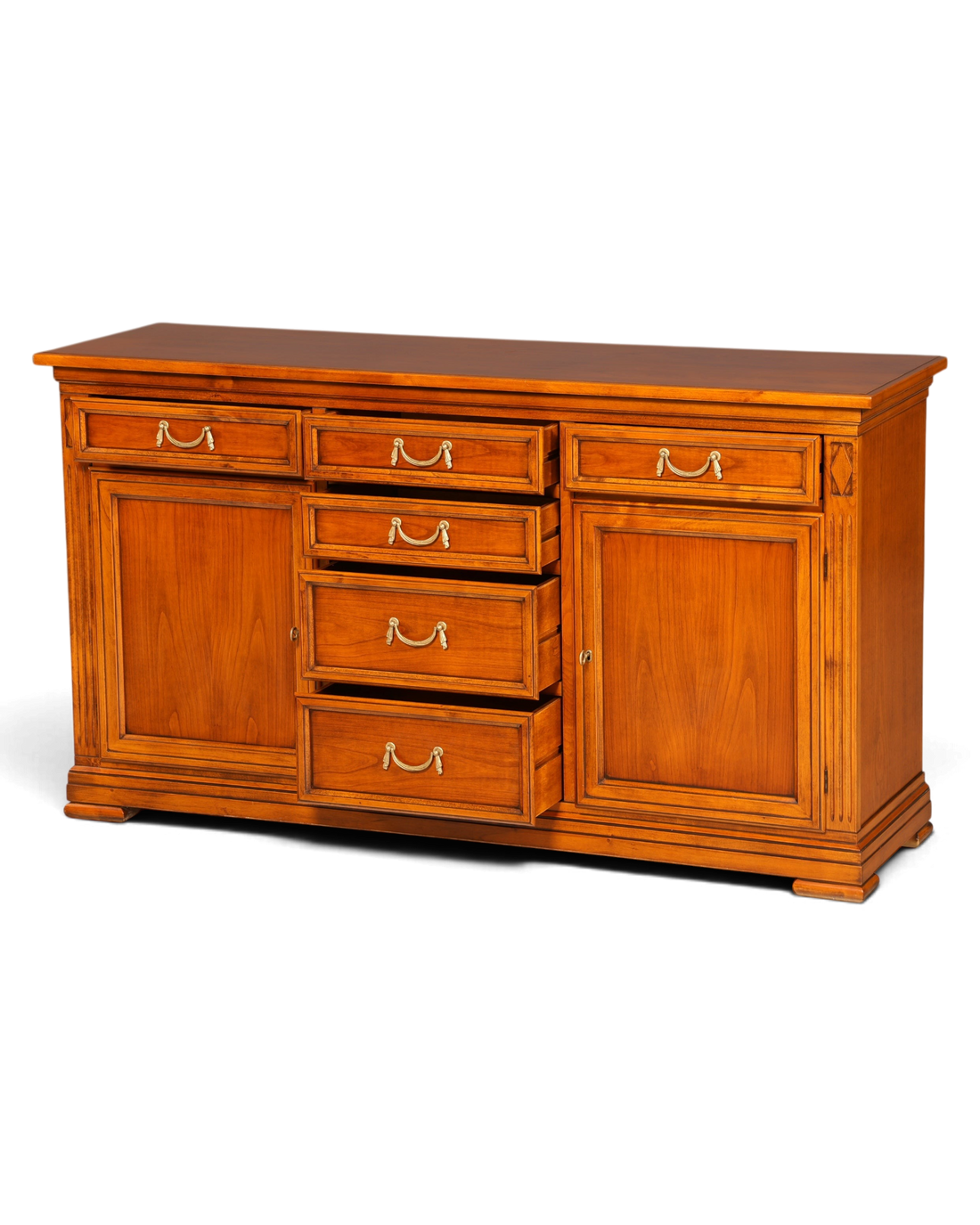 Hauptstadt Möblerei Selva Sideboard Villa Borghese aus Holz im Antik Stil mit Schubladen und Türen