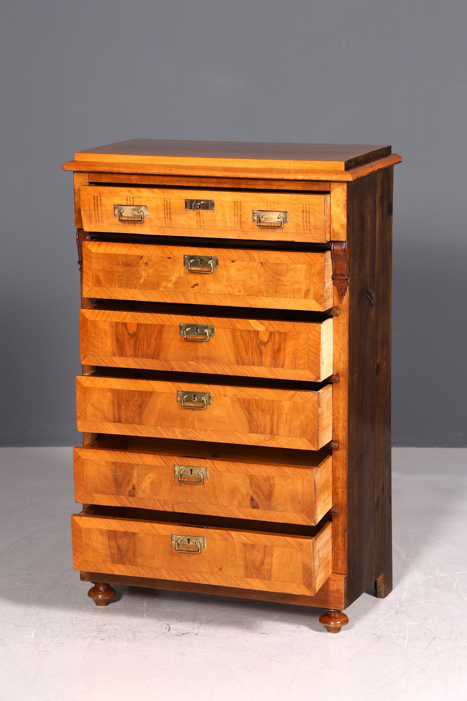 Beautiful Gründerzeit chest of drawers, Art Nouveau vertiko, antique chest of drawers, linen chest