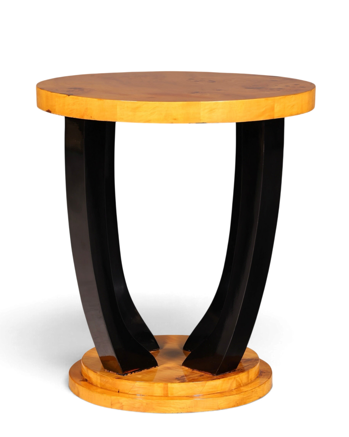 Wunderschöner Art Deco Stil Beistelltisch Antik Stil Tisch Luxus Couchtisch Birke Ablagetisch
