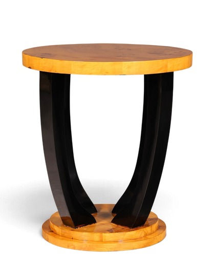 Wunderschöner Art Deco Stil Beistelltisch Antik Stil Tisch Luxus Couchtisch Birke Ablagetisch