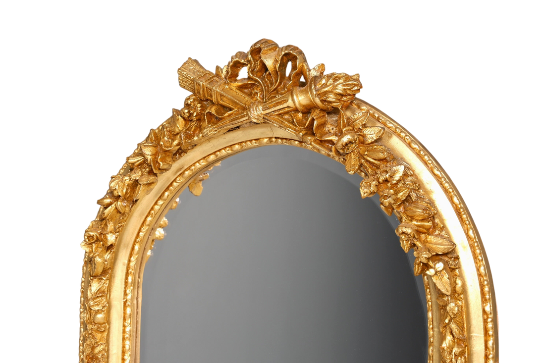 Wunderschöner Prunk Barock Stil Standspiegel Antik Stil Gold Ornament Flurspiegel