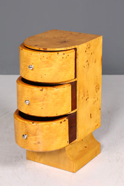 Beautiful Art Deco Design Chest of Drawers Birch Side Table Modern Cult Chest of Drawers
