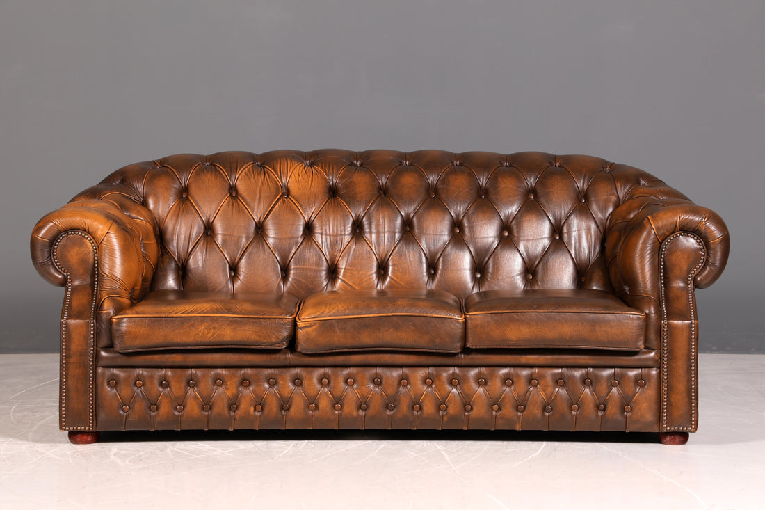 Wunderschönes Original Chesterfield Centurion Sofa 3- Sitzer echt Leder Couch