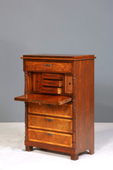 Edler Gründerzeit Sekretär Vertiko Highboard Jugendstil Kommode Schrank um 1880